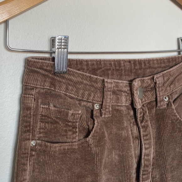 Brown Flare Corduroy Pants - Picture 2 of 3